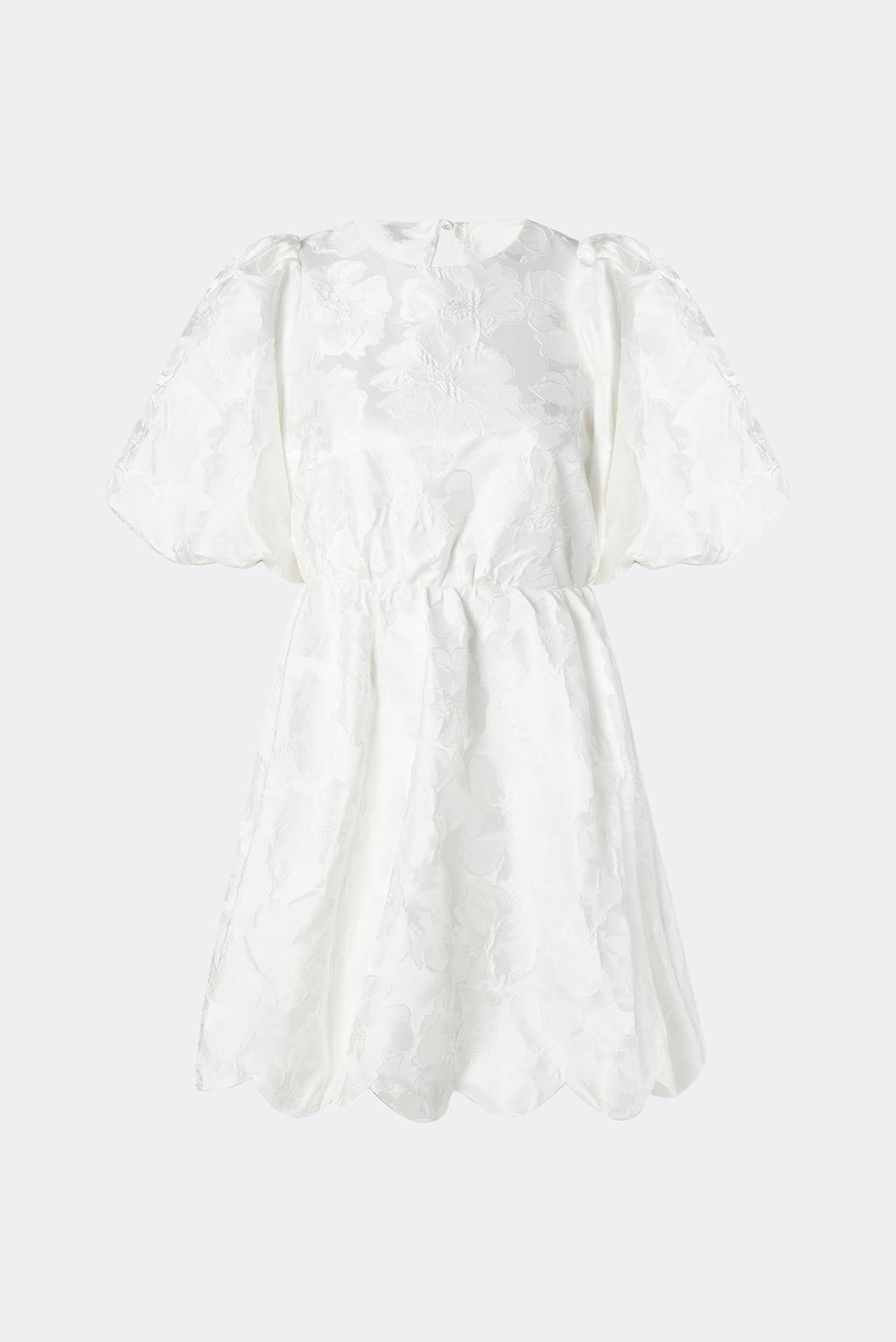 knee length dresses for ladies Lillianne Off-Shoulder A-Line Mini Dress White