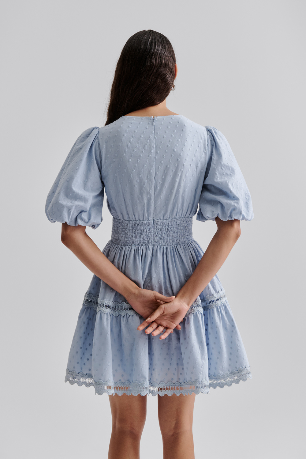 Elvira mini dress - Dusty Blue - DRESSES | Malina | Occasion designer clothing Elvira mini dress - Dusty Blue - DRESSES | Malina | Occasion designer clothing