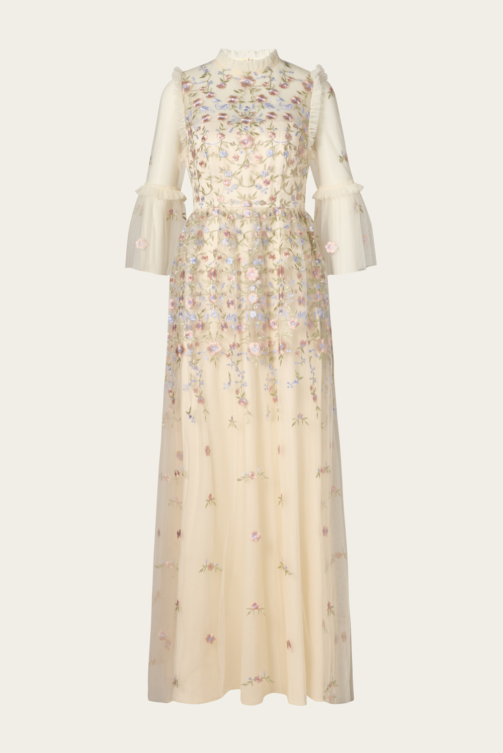 Nicolina maxi dress - Cream - DRESSES | Malina | Occasion designer clothing