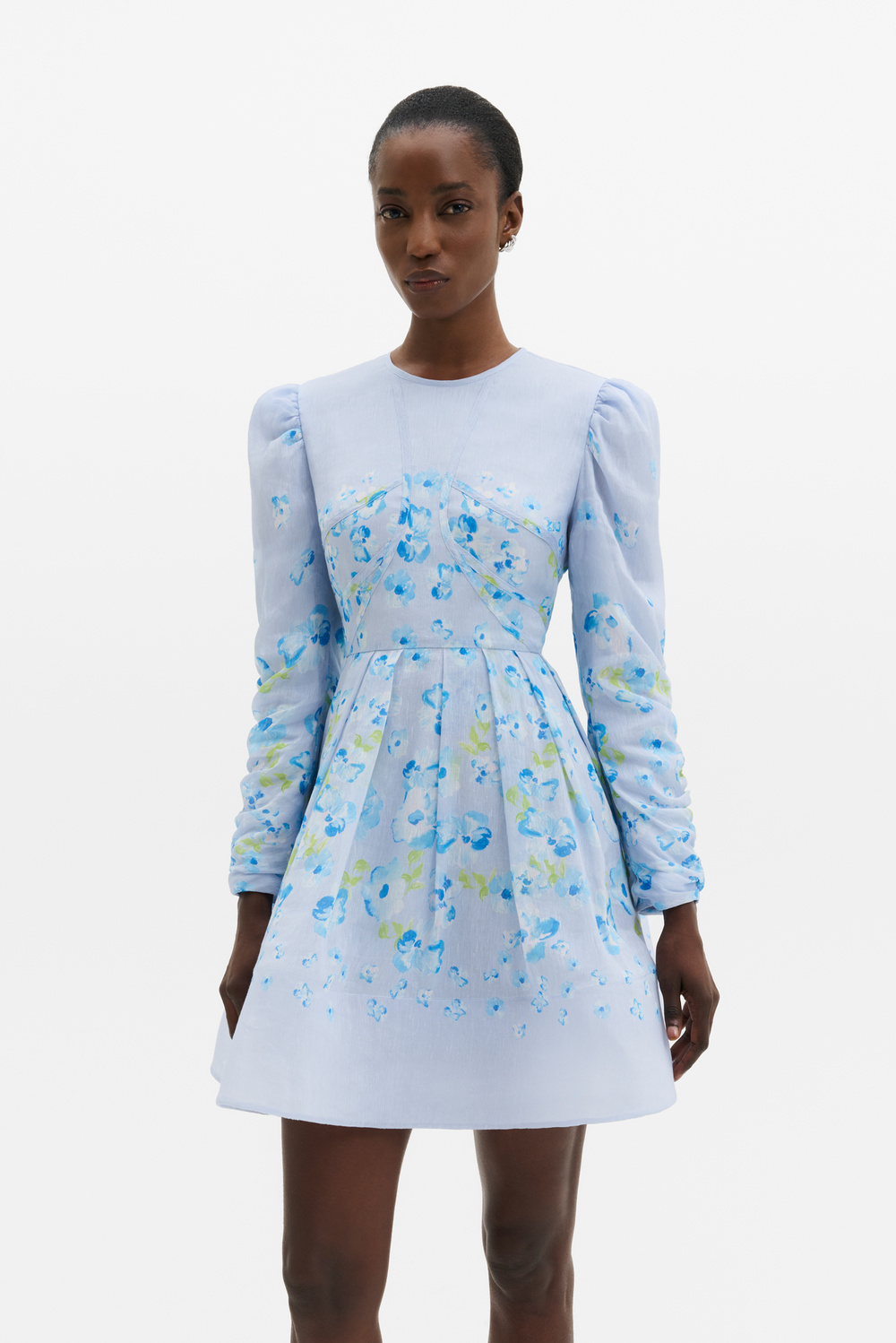 Leoni midi dress - Wine Peony - DRESSES | Malina | Occasion