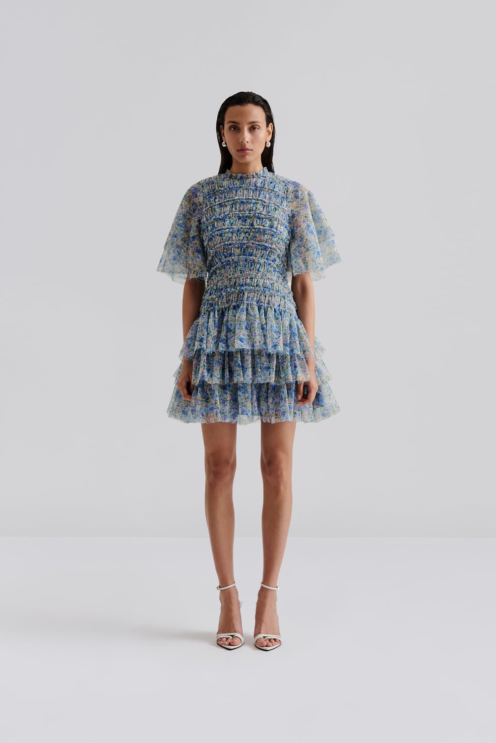Carmine mini dress - Blush - MINI DRESSES | Malina | Occasion designer clothing Carmine mini dress - Blush - MINI DRESSES | Malina | Occasion designer clothing