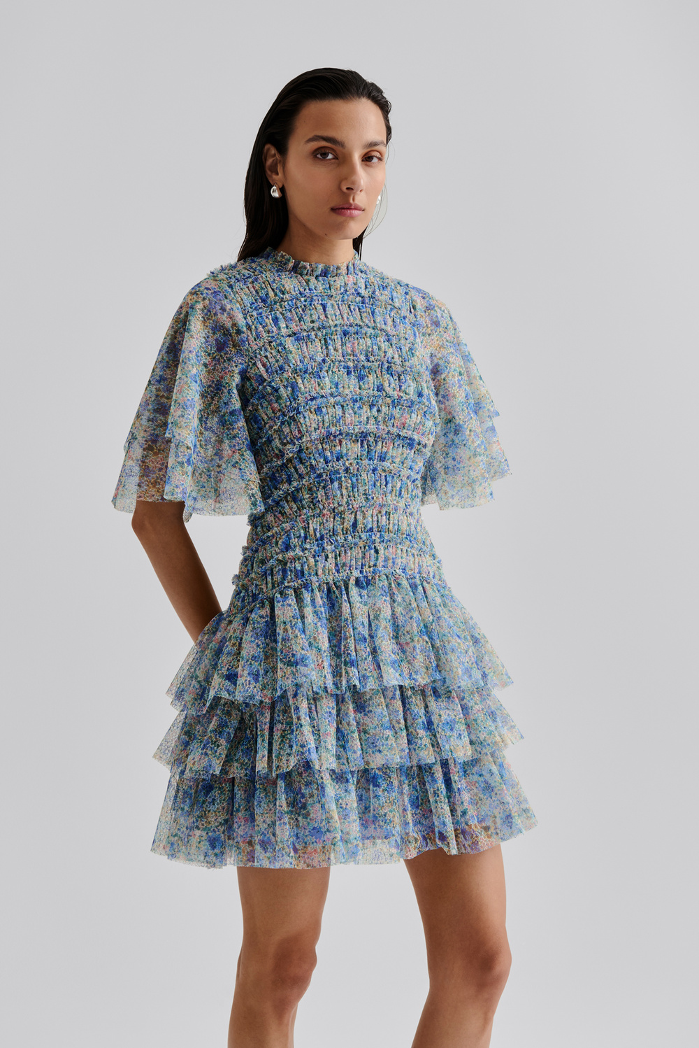 by malina issa mini dress Ida mini dress - Champagne Peony - DRESSES | Malina