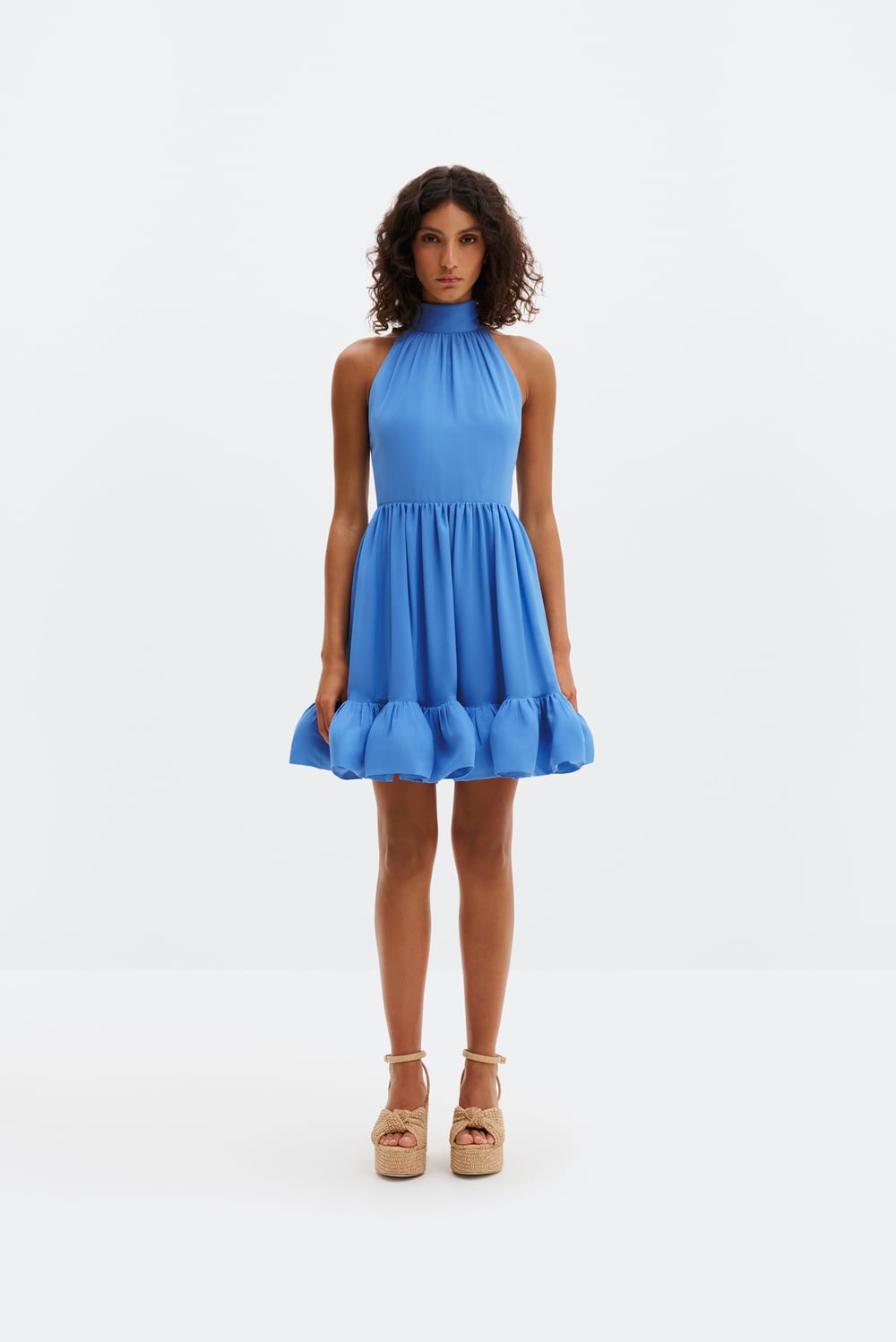 Fern mini dress - Azure Blue - MINI DRESSES | Malina | Occasion designer  clothing