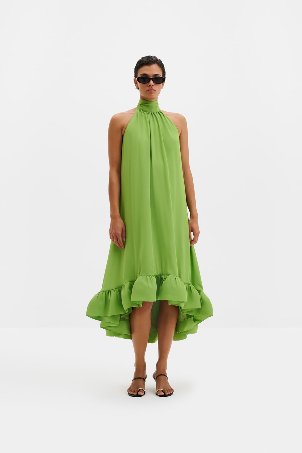 green sabrina dress Sabrina Glamorous Square Neckline Long Sleeves Sequin Mini Homecoming Dresses, Emerald Green main image 0