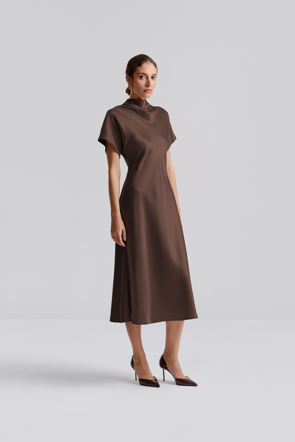 Xenia midi dress - Ocean Corals - DRESSES | Malina | Occasion