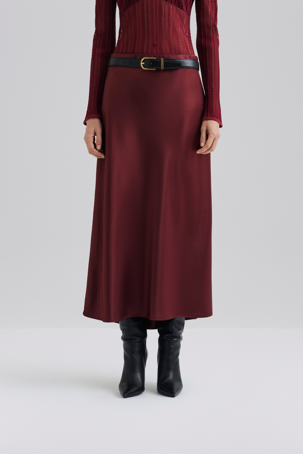 Alice midi skirt Black Malina Occasion designer clothing Malina