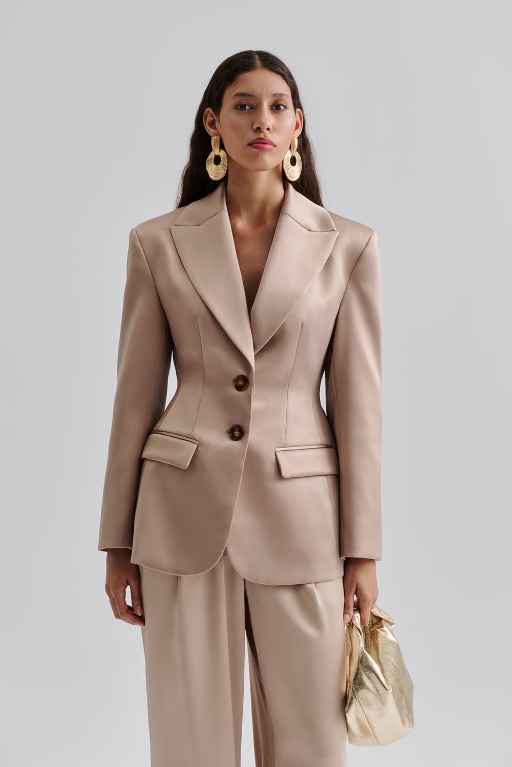 Tailored Delyse Blazer (Champagne)