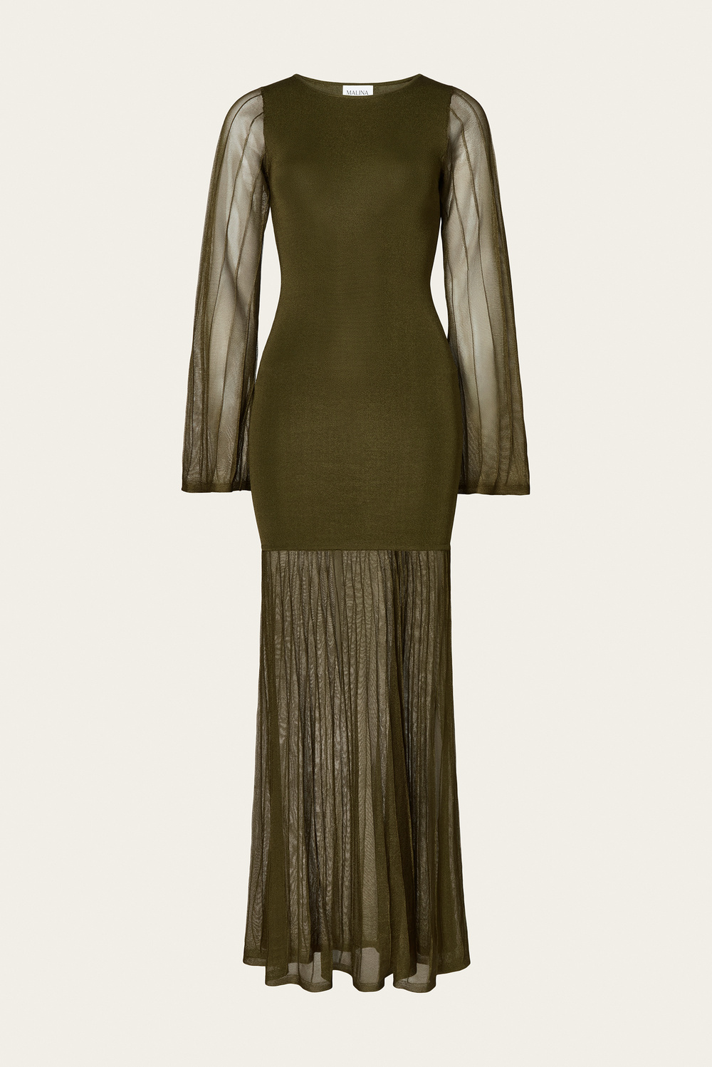 Haisley maxi dress - Olive - DRESSES | Malina | Occasion designer clothing