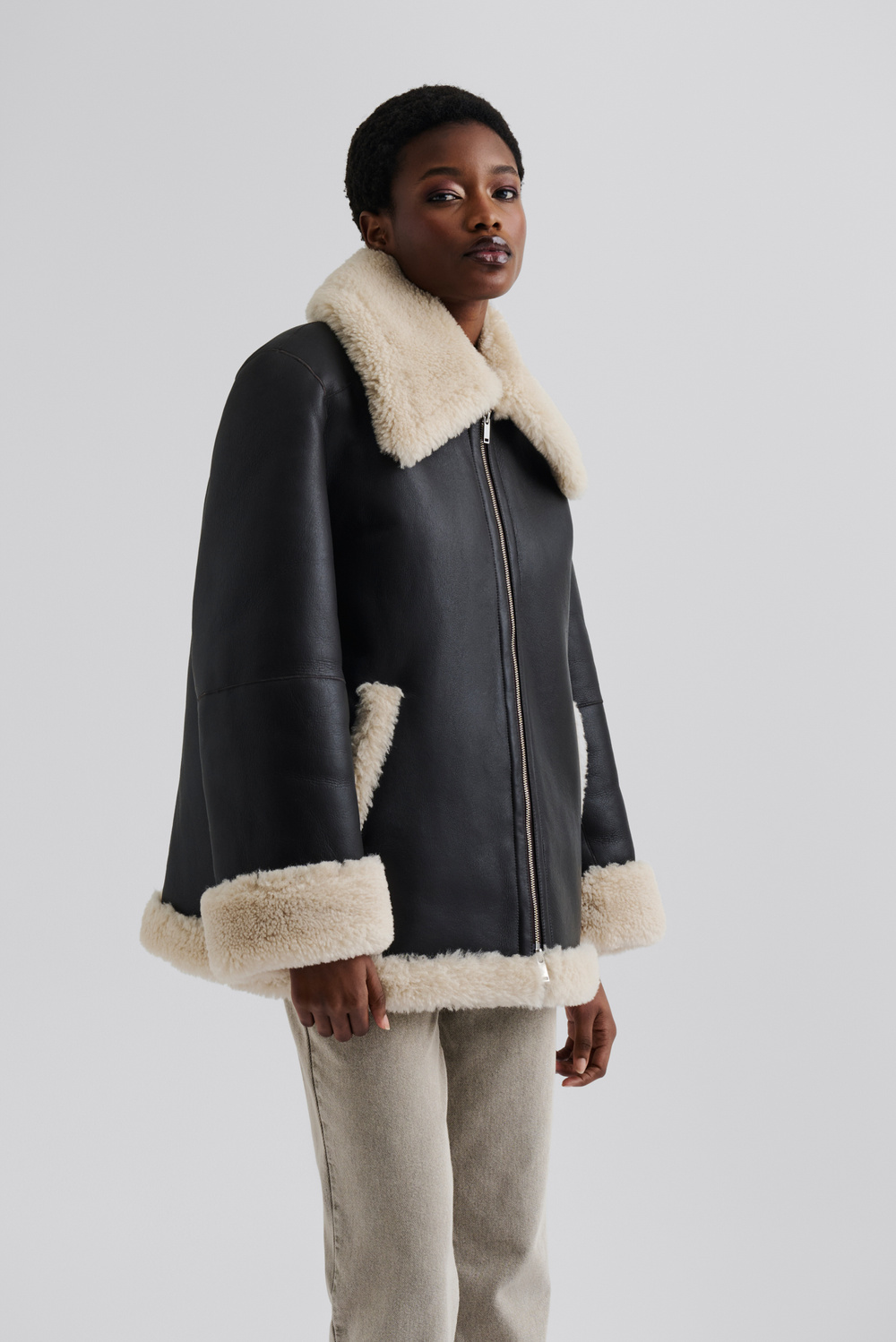 Alisson jacket - Chocolate - OUTERWEAR | Malina | Occasion