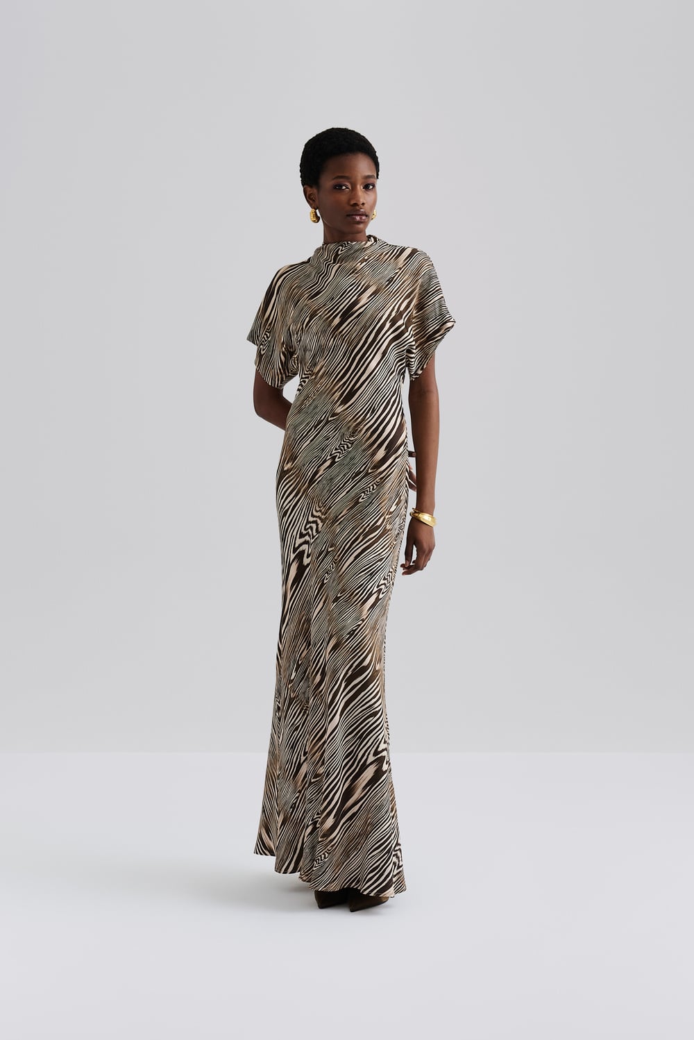 Alivia maxi dress - Moire - MAXI DRESSES | Malina | Occasion designer clothing