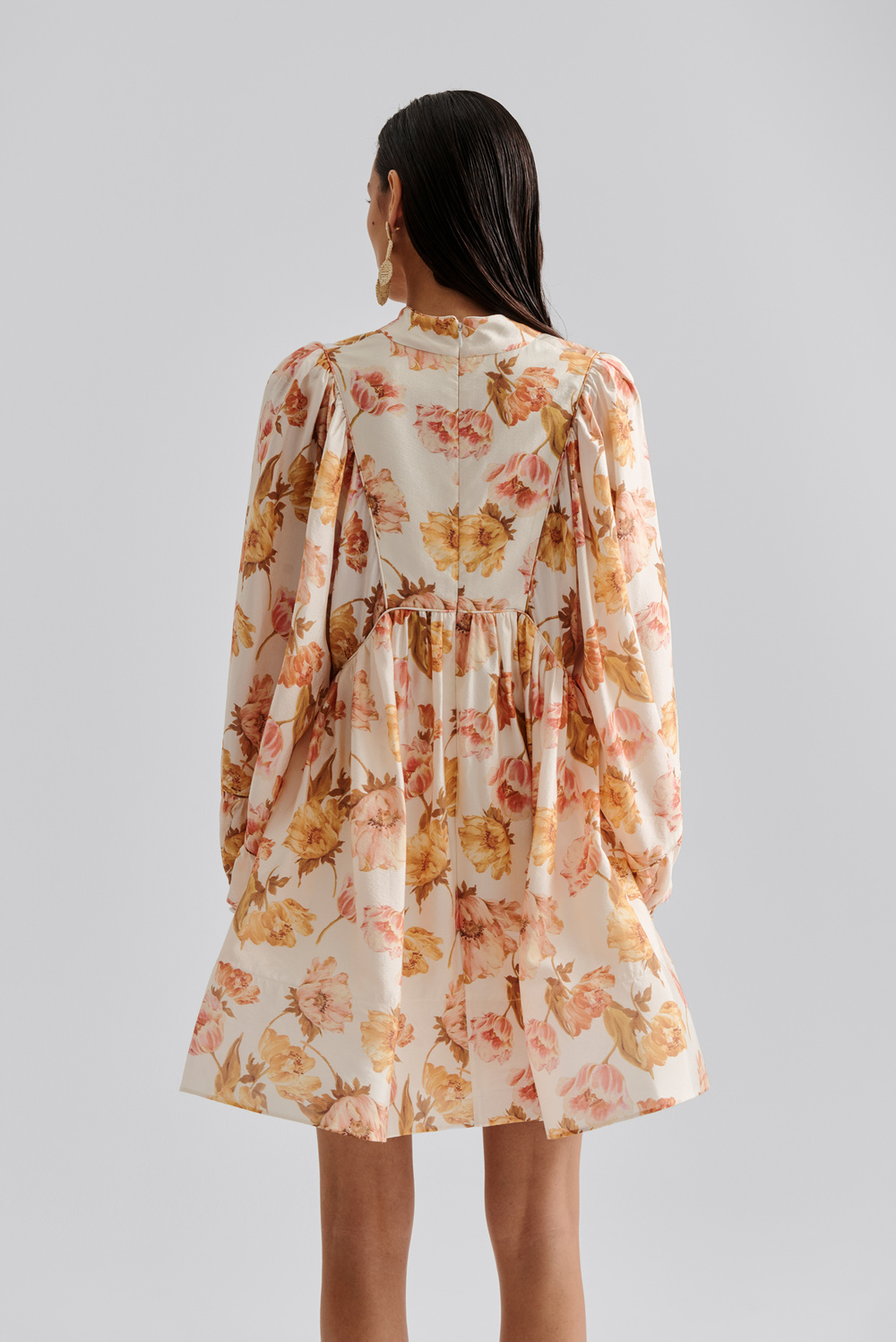 Tyra mini dress - Cream Peony - DRESSES | Malina | Occasion designer  clothing