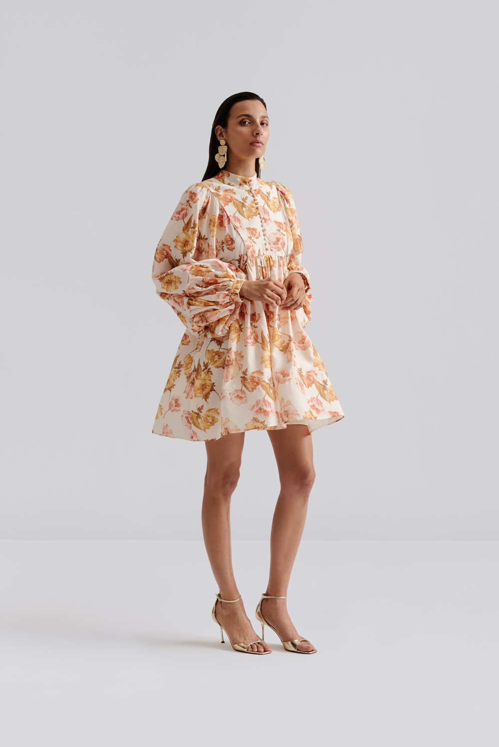 open lace back dress Dwyer Mini Dress Cream main image 0