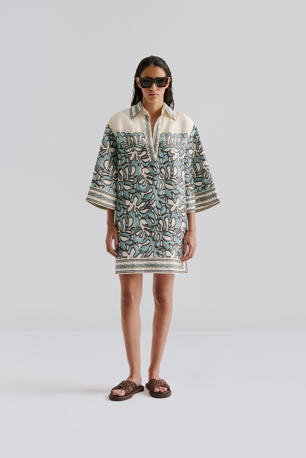 Imogen mini dress - Ocean Corals - BEACHWEAR & SWIMWEAR | Malina