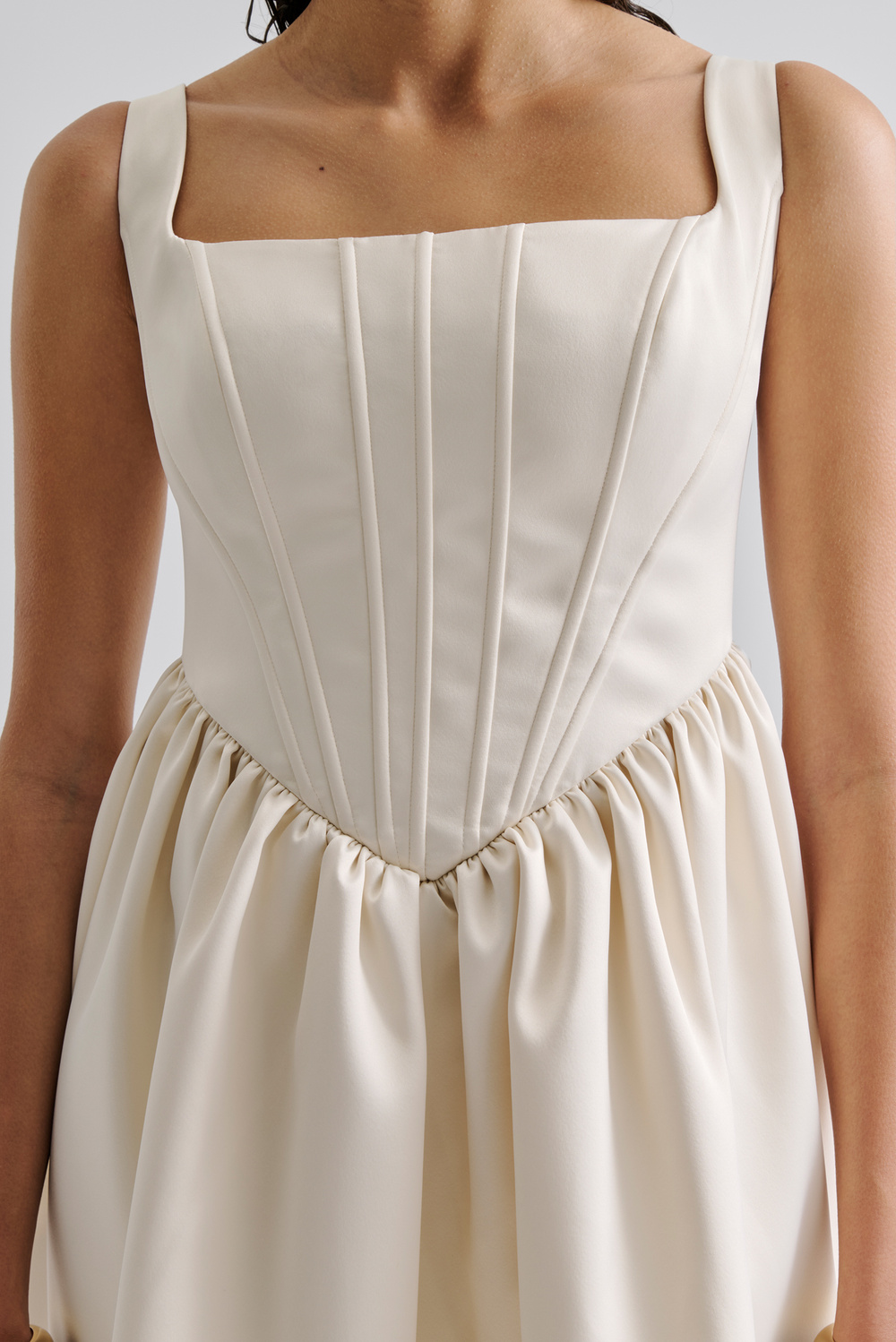 Livia mini dress - Vanilla - DRESSES | Malina | Occasion designer clothing
