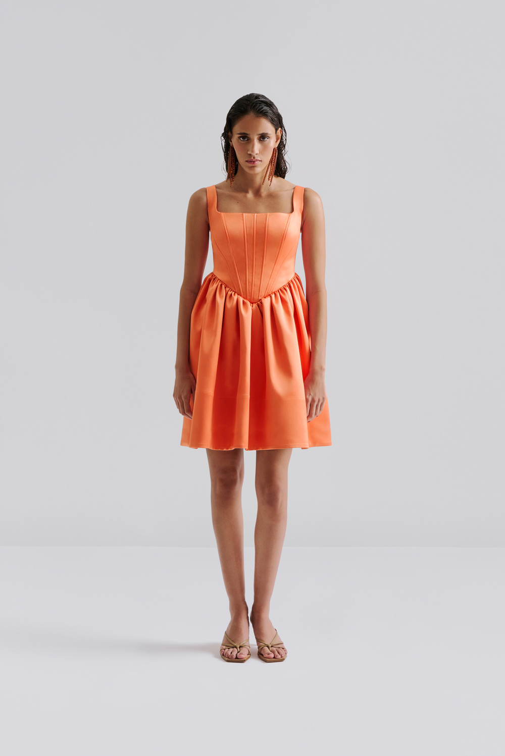knee length dresses for ladies Livia Mini Cotton Poplin Dress main image 0