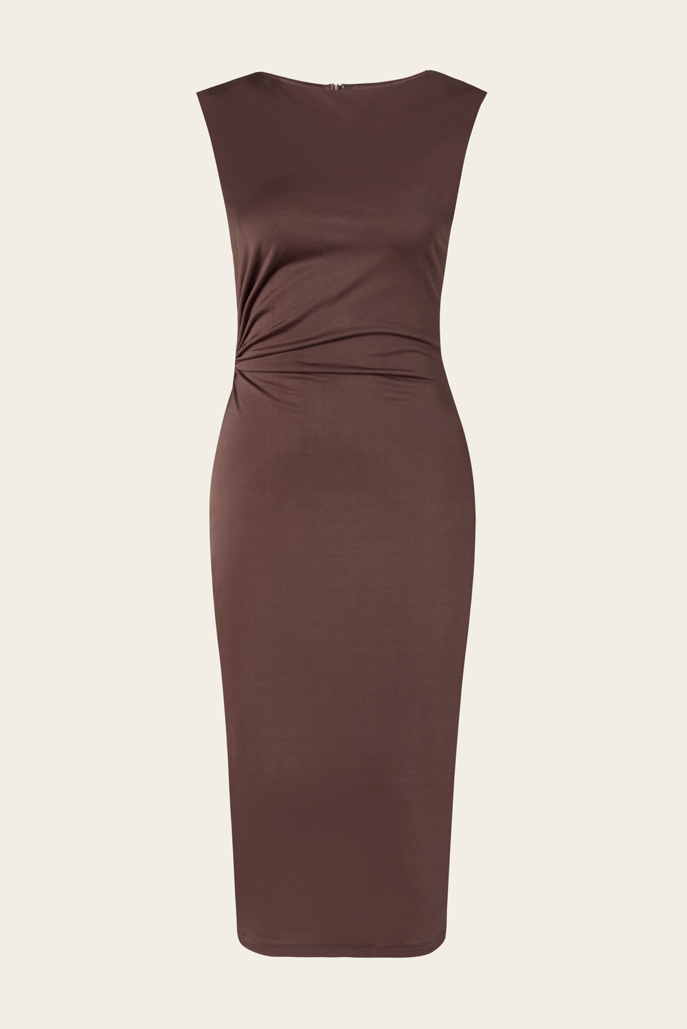 knee length dresses for ladies Shona Joy Marquis High Neck Cut Out Midi Dress in Roma Red  Coco & Lola