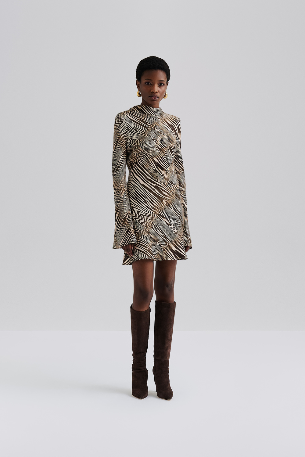 Cezanne mini dress - Moire - MINI DRESSES | Malina | Occasion designer clothing