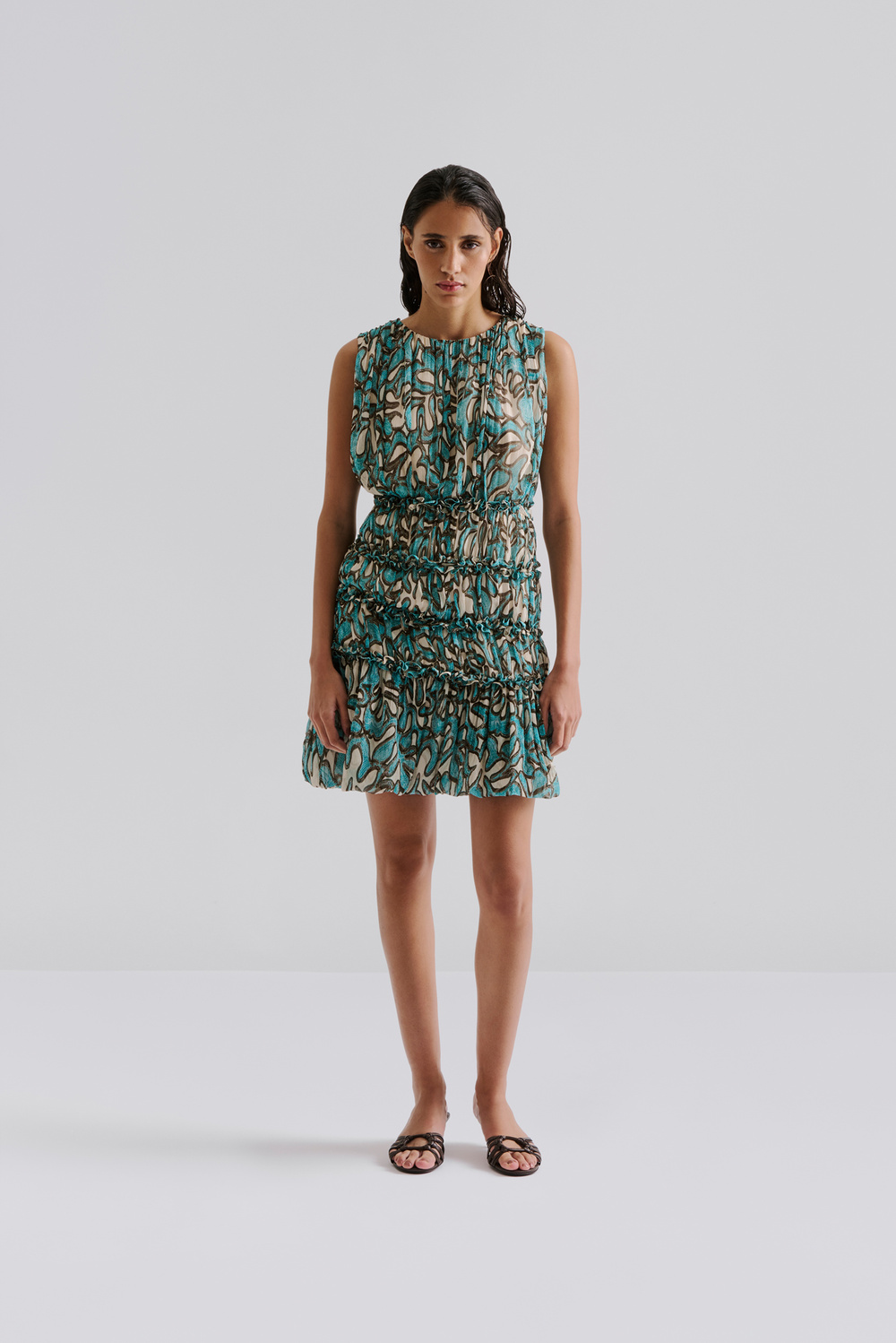 Raquel mini dress - Ocean Corals - DRESSES | Malina | Occasion designer  clothing