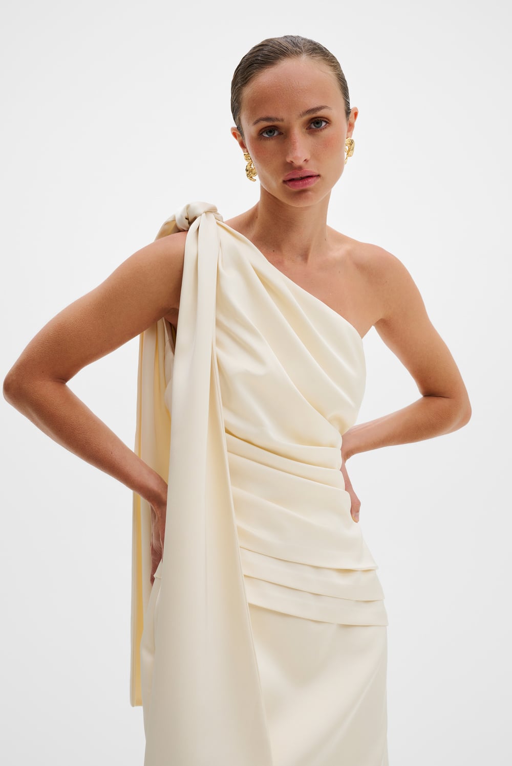 knee length dresses for ladies Nelly Off Shoulder Mini Dress