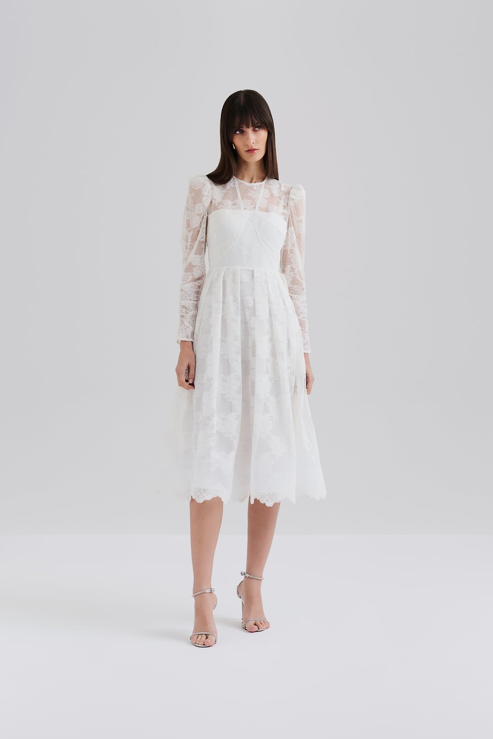 Mira gown - Ivory - LACE & BEADED DRESSES | Malina | Occasion designer  clothing