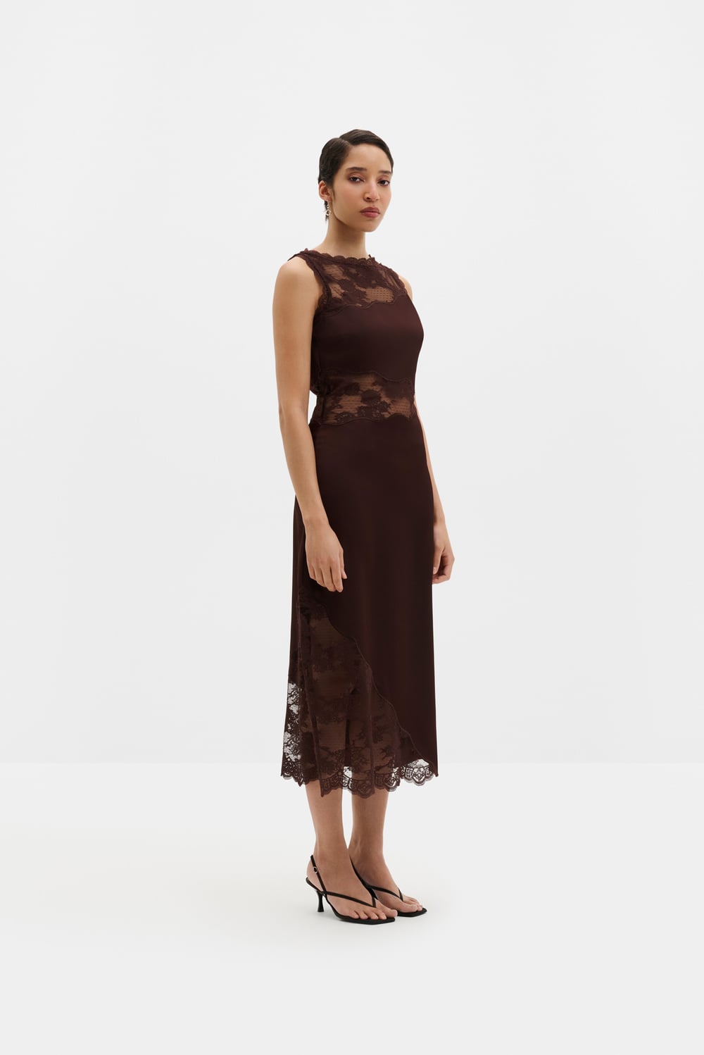 womens brown velvet dress Never look Back Midi Dress- Espresso – Anjouil's