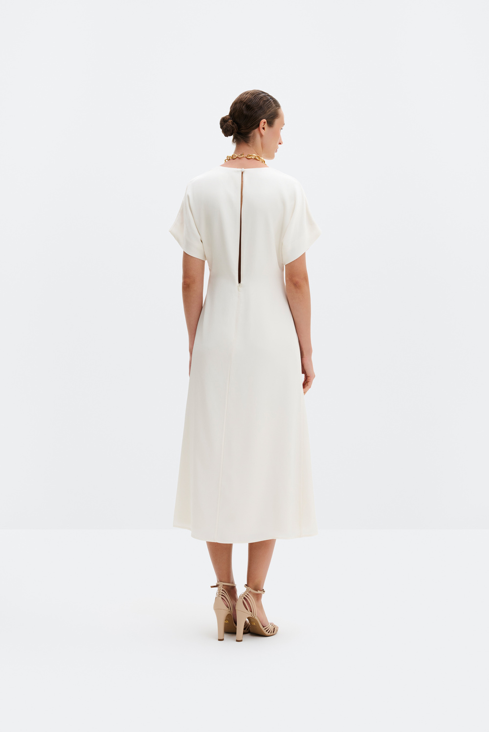 knee length dresses for ladies Alivia Ribbed Bodycon Cut Out Midi Dress – Girls Will Be Girls main image 0