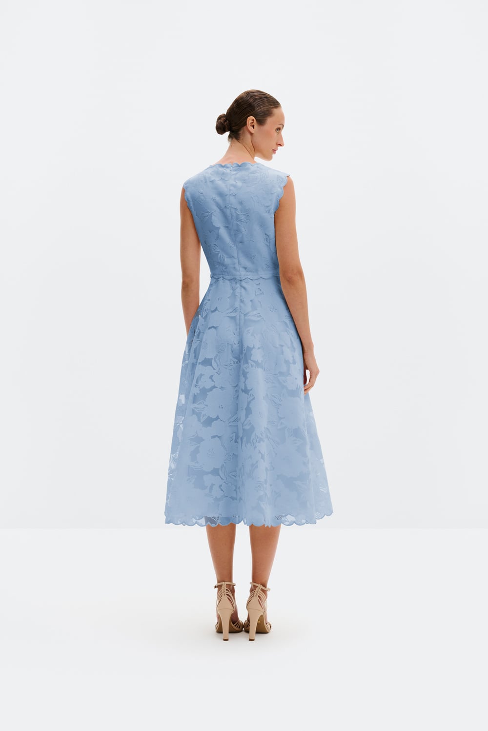 knee length dresses for ladies Lianna mix-media dress-m – Line & Dot main image 1