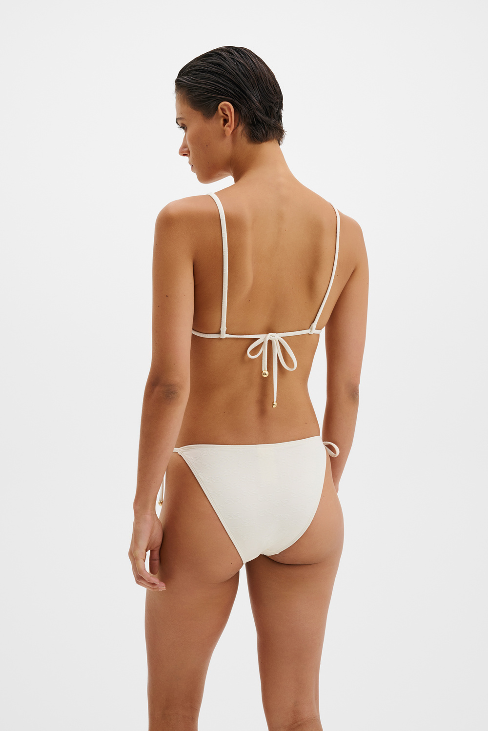 Signature bikini top - Vanilla - BIKINIS | Malina | Occasion designer  clothing
