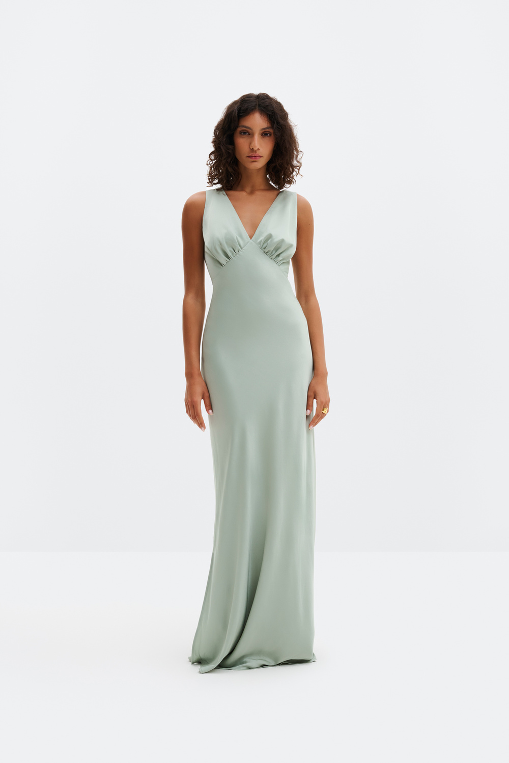 knee length dresses for ladies Marion Maxi Dress - Sage Green