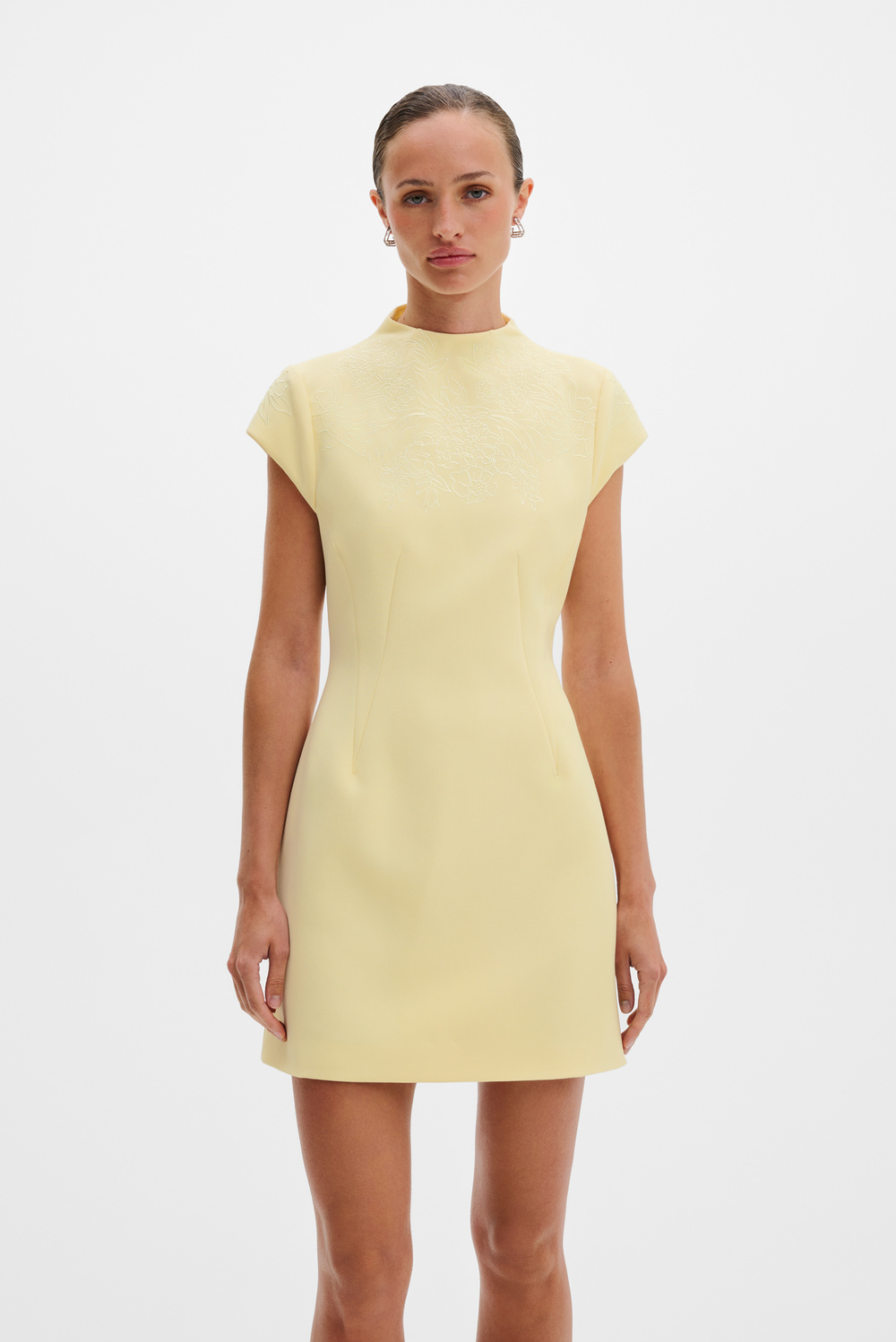 Livia mini dress - Vanilla - DRESSES | Malina | Occasion designer clothing