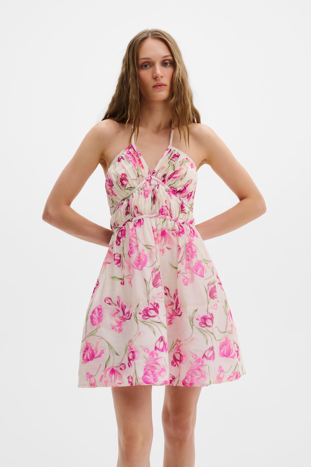 Ida mini dress - Champagne Peony - DRESSES | Malina | Occasion designer  clothing