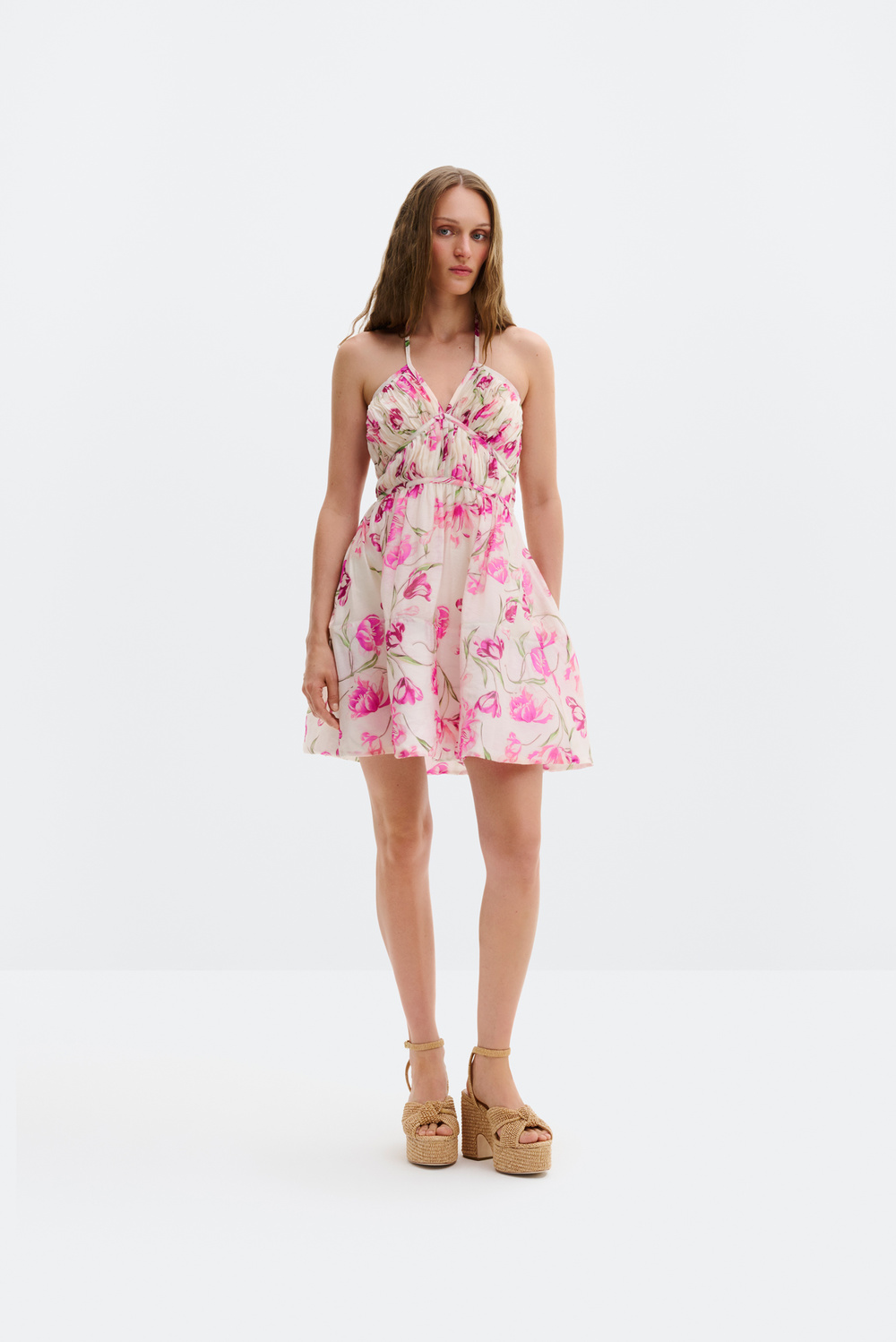 Fiorella mini dress - Tulip Pink - MINI DRESSES | Malina | Occasion  designer clothing