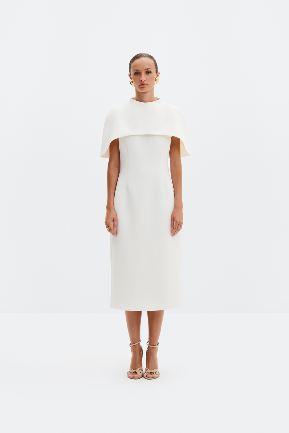 Emilia midi dress - Ivory - MIDI DRESSES | Malina | Occasion designer clothing Emilia midi dress - Ivory - MIDI DRESSES | Malina | Occasion designer clothing
