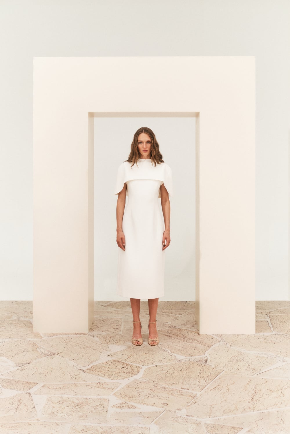 Isadora midi dress - Cream - MIDI DRESSES | Malina | Occasion designer  clothing