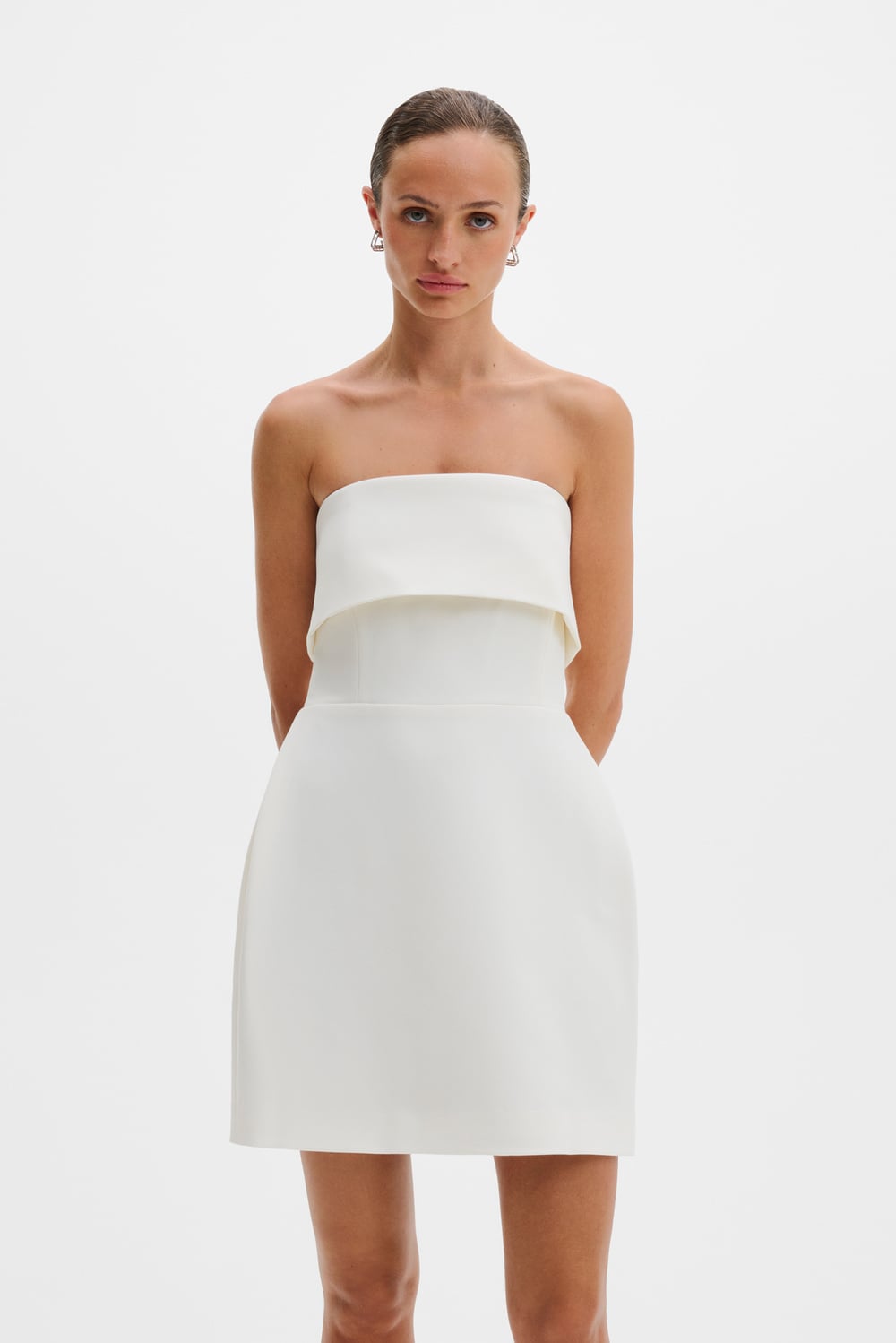 Milena midi dress - Cream - MIDI DRESSES | Malina | Occasion designer  clothing