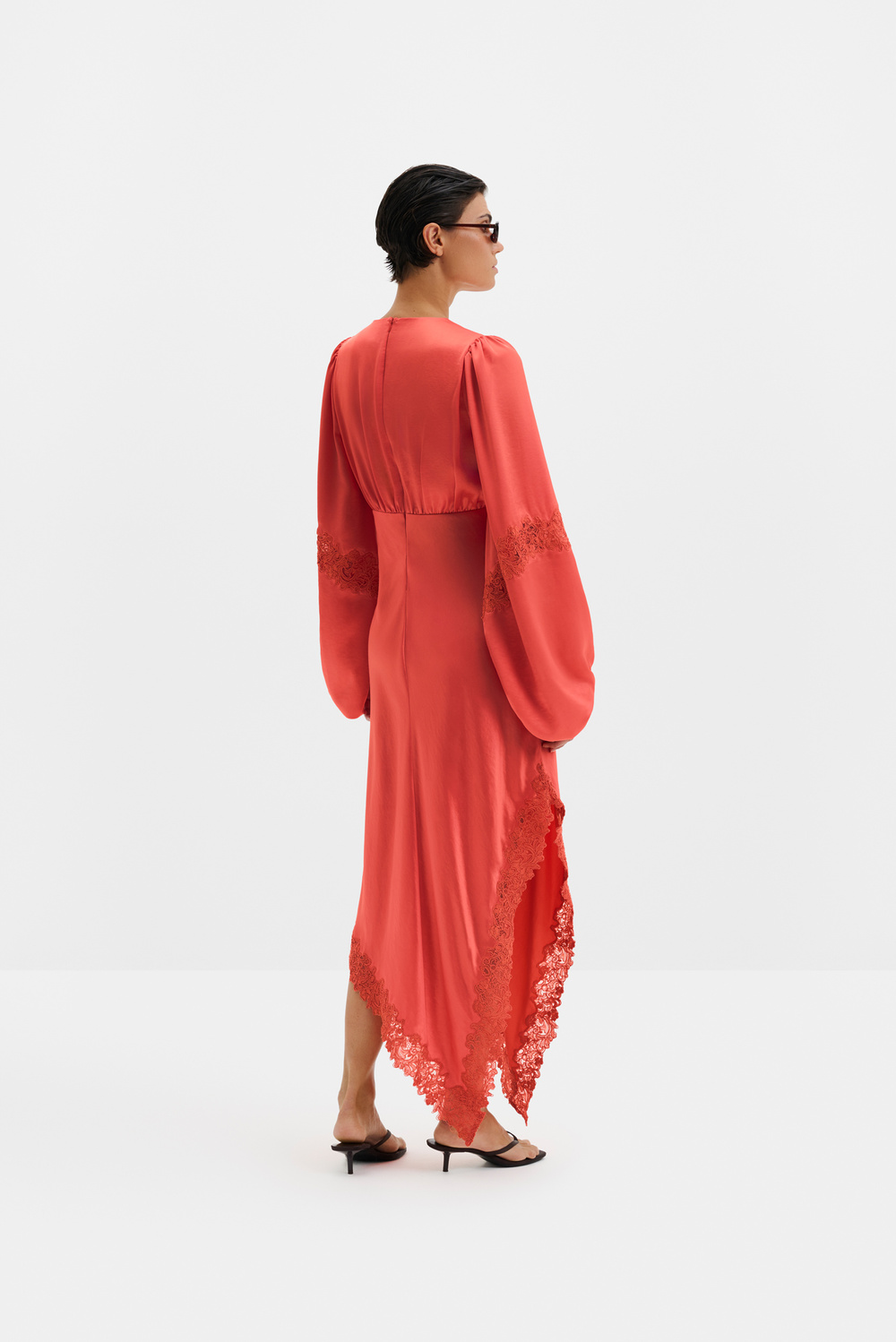 slim fit dress slacks Farida Yellow Lace Maxi Dress - US 6 main image 1