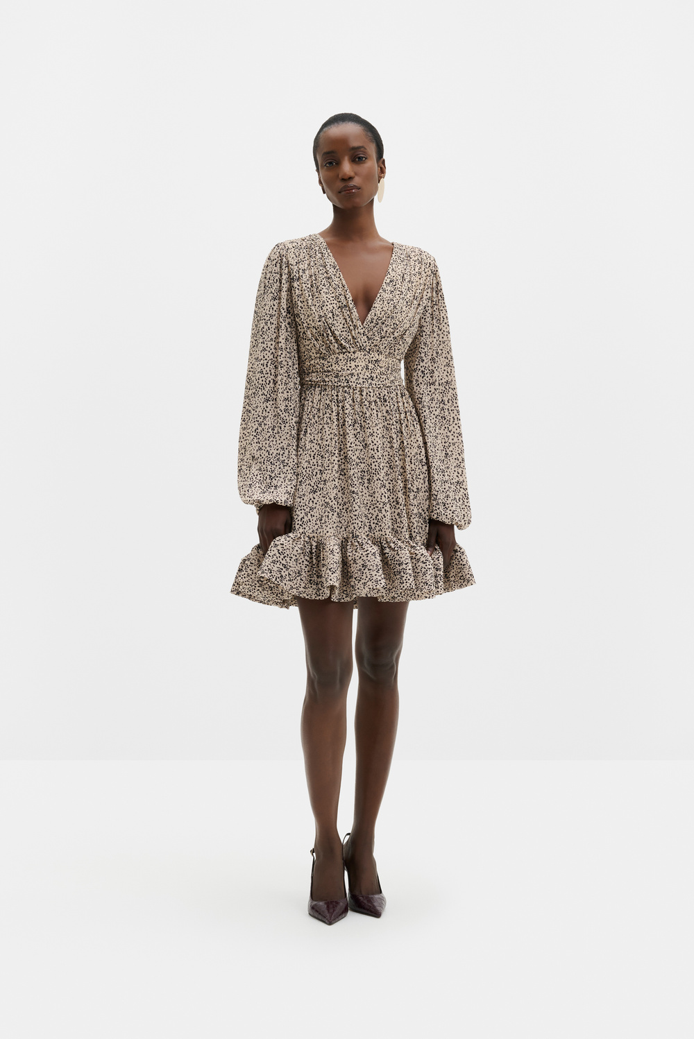 Miranda mini dress - Sand - MINI DRESSES | Malina | Occasion