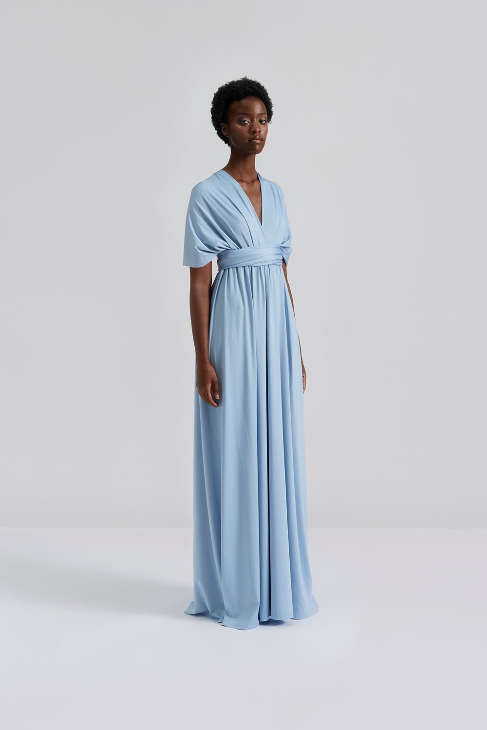 by malina maxi dress Simone tie-back satin maxi dress