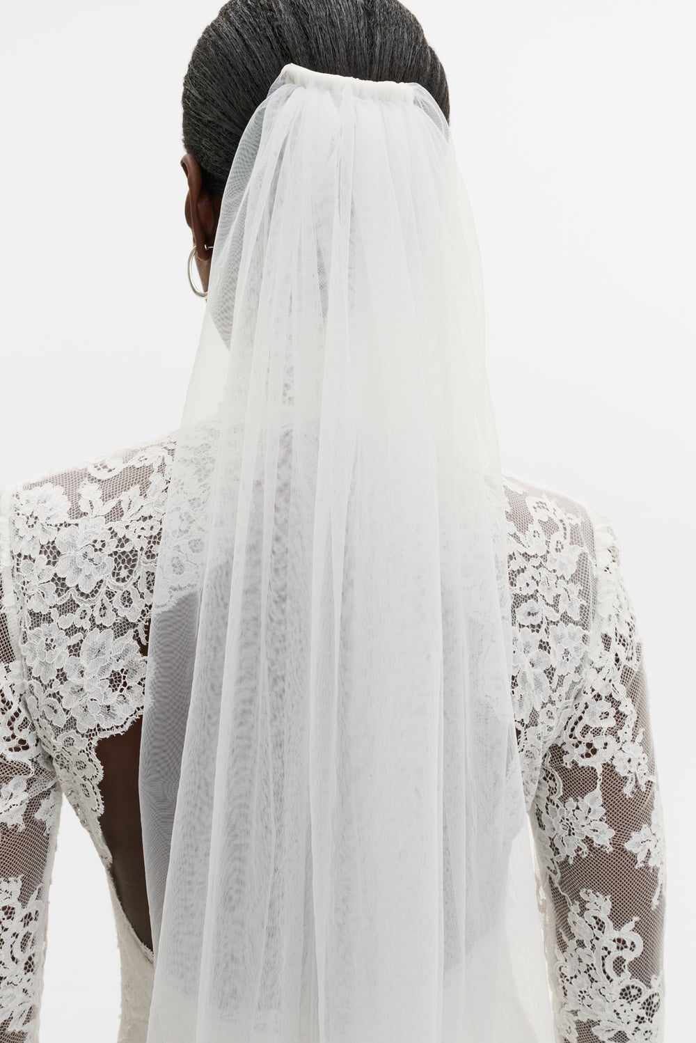 Sky mid-length veil - Ivory - VEILS | Malina | Occasion designer